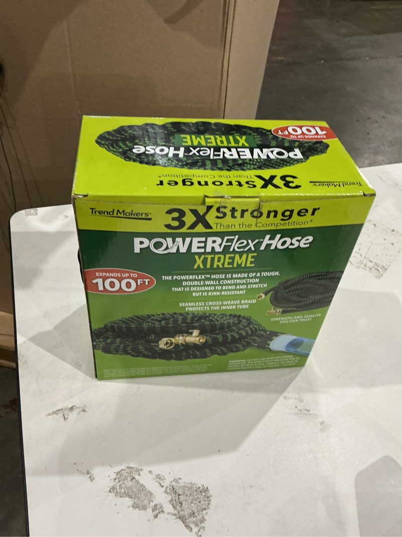 Condition photo showing As Is for flex-able hose flex-able xtreme hose 100ft - kink free, expandable, heavy duty, green