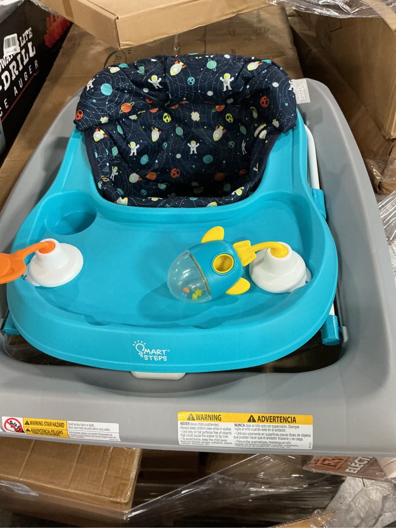 Condition photo showing Good Condition for Smart Steps Trend Activity Walker and Entertainer with Removeable Toys, Large Tray, Cup Holder, Adjustable Height and Flat Fold Frame for Storage, Ages 6 Months +, Space Walk Navy
