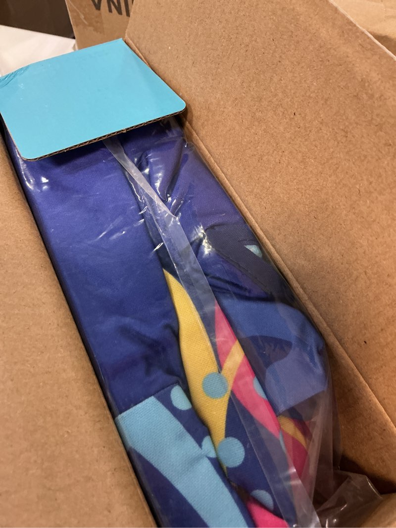 Condition photo showing New/Like New for sloosh inflatable pool floats lounger - xl fabric covered pool mat floaties for adults, ultra comfort water floating lounger with headrest for beach lake swimming pool float raft 68"x34" blue