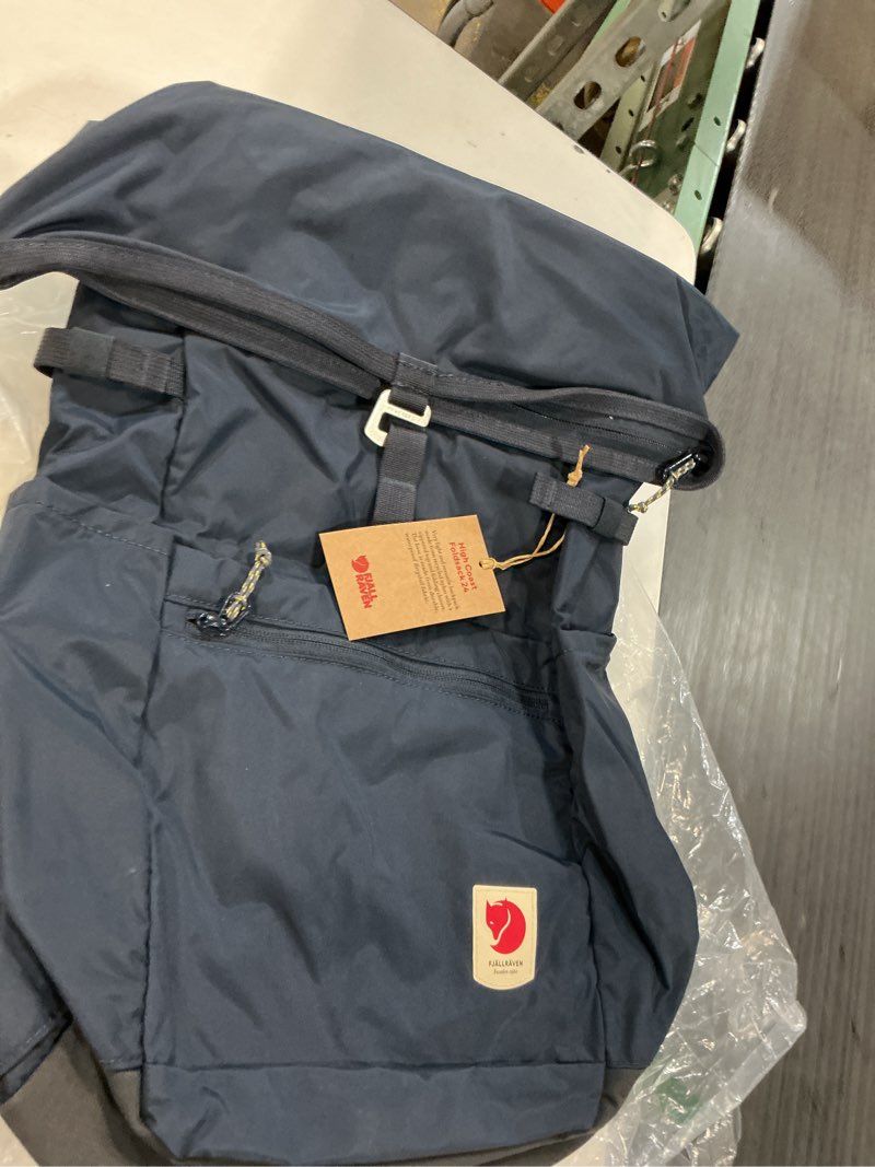 Condition photo showing Good Condition for fjällräven high coast foldsack 24 backpack - lightweight, quick-dry fabric, water-resistant design - hiking, travel, navy one size navy