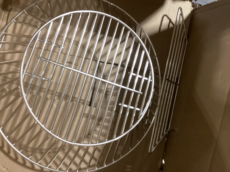Condition photo showing Good Condition for onlyfire charcoal ash basket stainless steel charcoal holder with handles, fits kamado joe big joe grill