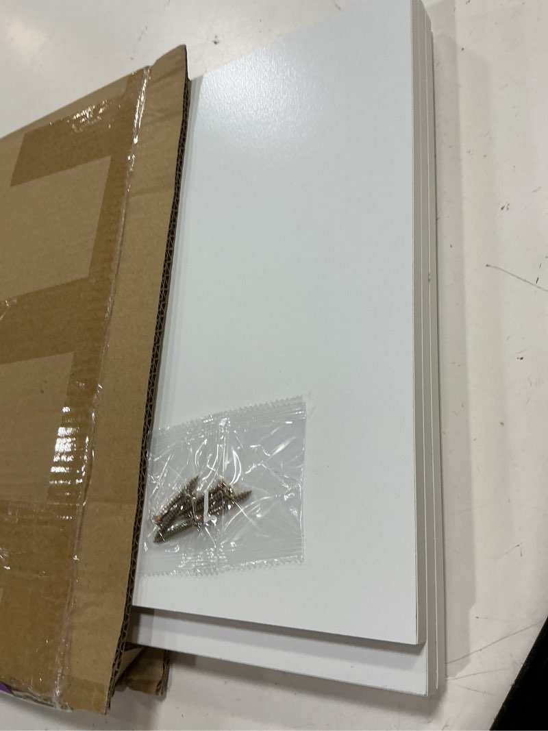 Condition photo showing New/Like New for furinno cubicle cube insert, h-shelf cube organizer, 2-tier shelf accessory, fits into furinno triple thick cubes, ikea kallax, for organizers and storage, white white h-shelf insert