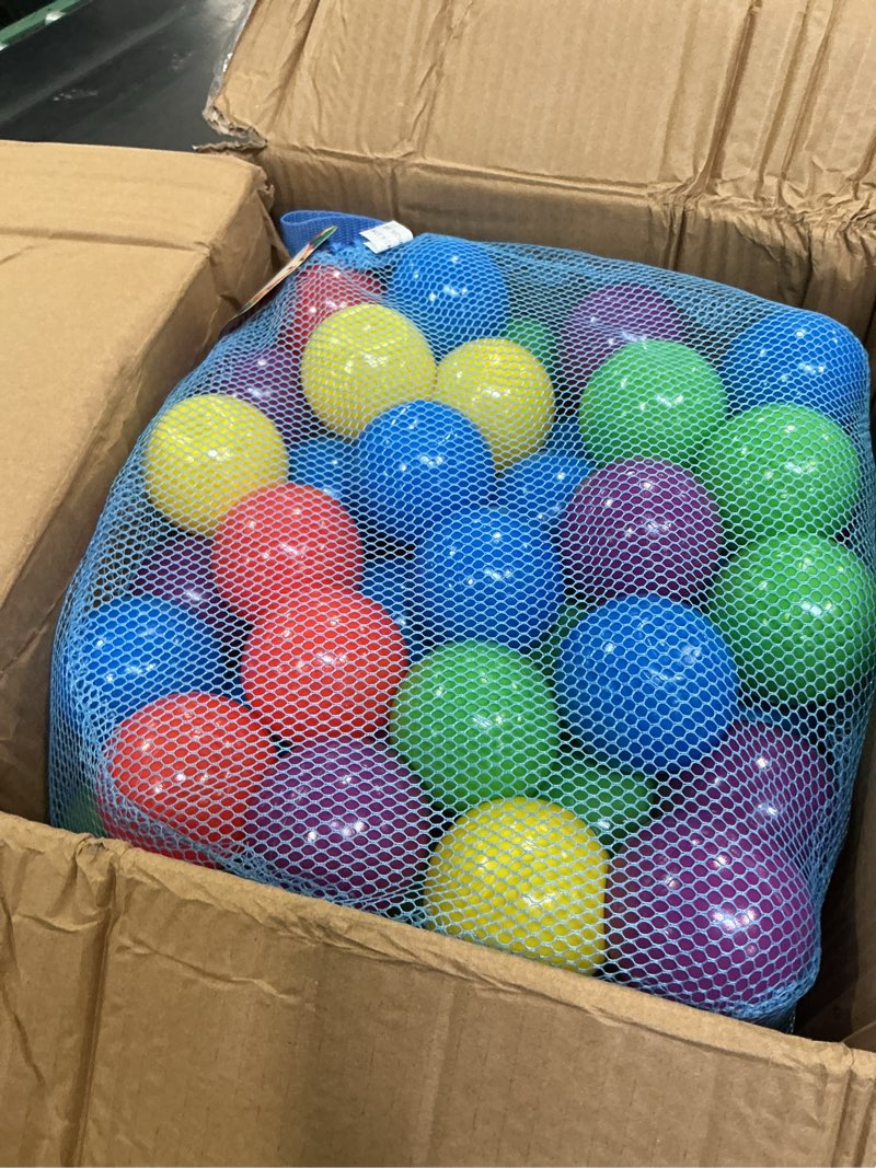 Condition photo showing New/Like New for Sunny Days Entertainment 200 Premium Crush-Resistant Play Balls for Ball Pits – Non-Toxic, BPA & Phthalate Free – Vibrant Assorted Colors with Zippered Storage Bag (2.5" Diameter)