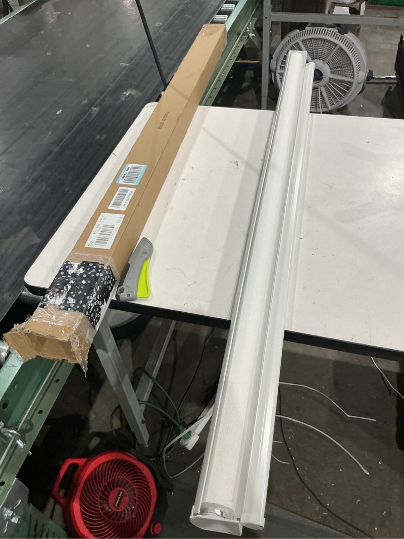 Condition photo showing As Is for customized semi blackout cordless spring waterproof dual layer roller blinds zebra blinds for windows