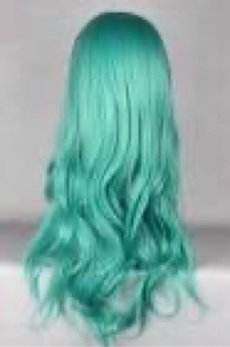 Long Mint Green Wavy Wig for Women 26 Inch Middle Part Curly Wavy Wig Natural Looking Synthetic Heat Resistant Fiber Wig for Daily Party Use