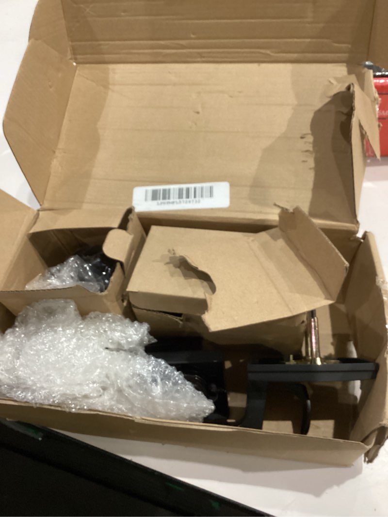 Condition photo showing Good Condition for vevor double door handle set, matte black square door lever, double front door handle set with reversible handle lever, heavy duty double door lock set with dummy, for office door or front door double door sets-square handle matte black-with lock