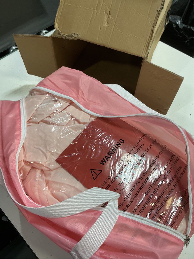Condition photo showing New/Like New for yavil bed tent full bed canopy dream tent for indoor portable blackout tents privacy space warm breathable sleeping tents for kids and adult(pink,mattress not included) reducing light pink full