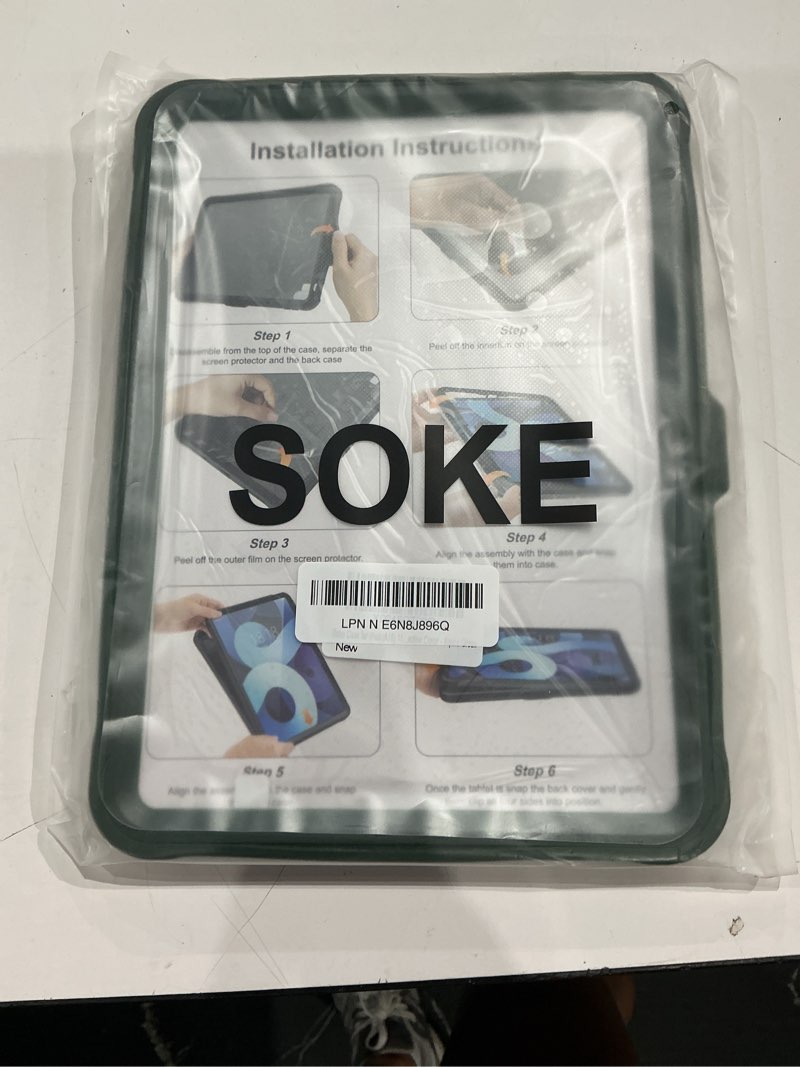Condition photo showing Good Condition for soke case for ipad (a16) 11th generation 11-inch 2025, ipad 10th generation 10.9-inch 2022, with built-in screen protector and kickstand, rugged full body protective cover - alpine green
