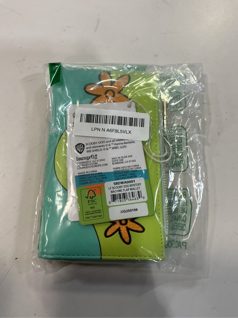 Condition photo showing New/Like New for Loungefly Scooby Doo Mystery Machine Faux Leather Wallet
