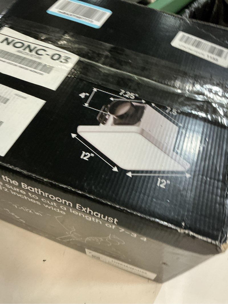 Condition photo showing Good Condition for fitop bathroom exhaust fan with light, 110 cfm ultra quiet 1.0 sones bathroom vent fan, nightlight & 1300lm led light 2700k/4000k/6500k, light memory function, etl certified – white, 7 inch white 7 inch