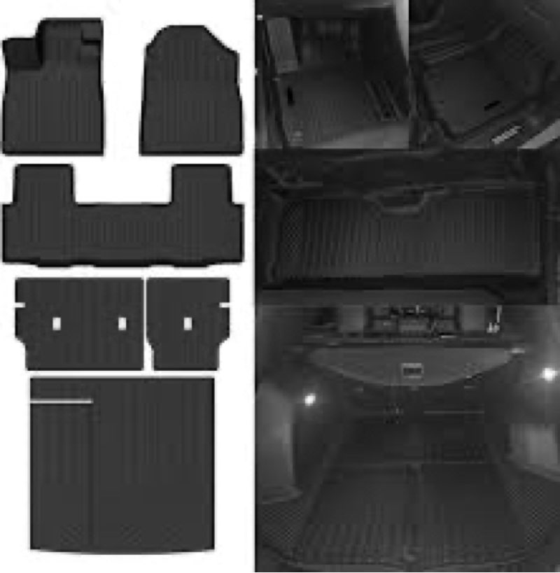 NQOQN All Weather Floor Mats for 2026 Honda Passport Floor Mats & Cargo mat & Backrest Mats for Hond