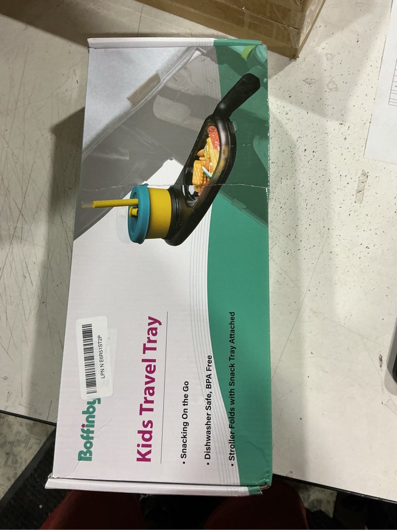 Condition photo showing Good Condition for snack tray fits for uppababy vista/vista v2/vista v3/cruz/cruz v2/ rumbleseat/rumbleseat v2, stroller tray with cup holder & recessed bowl, dishwasher safe, quick attachment, folds with stroller, grey