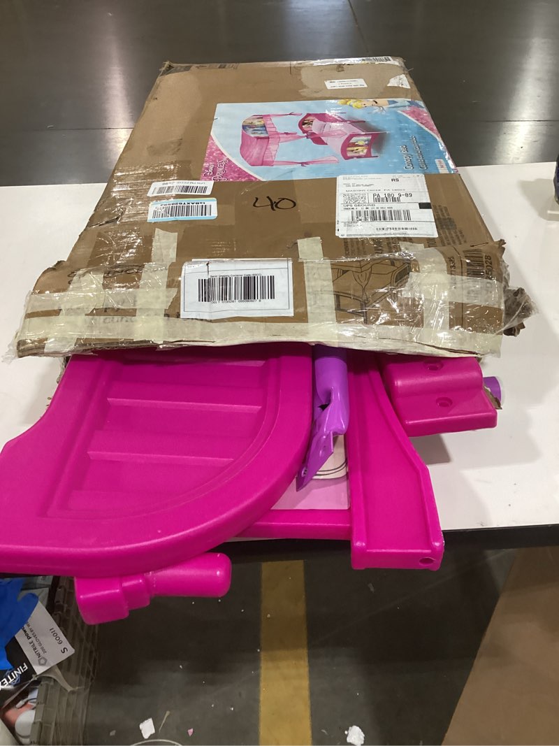 Condition photo showing Good Condition for Delta Children Disney Princess Plastic Toddler Canopy Bed  Pink