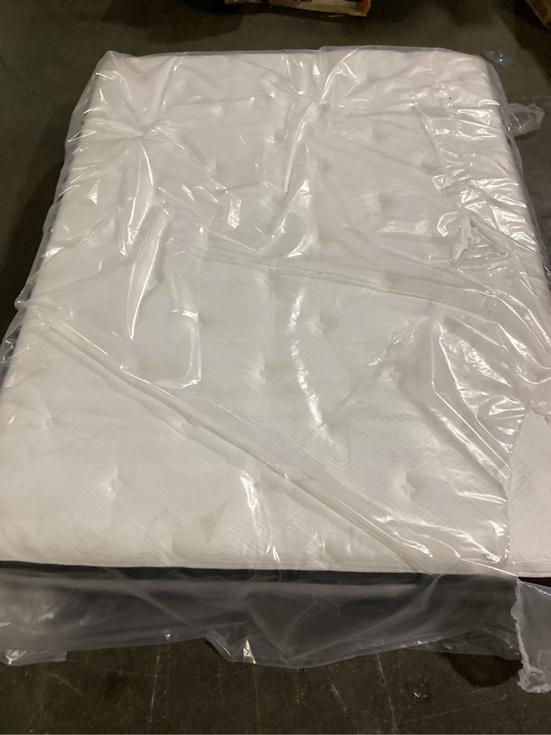 Condition photo showing Good Condition for Full Mattress, 10 Inch Innerspring Hybrid Mattresses in a Box with Gel Memory Foam, Individually Wrapped Encased Coil Pocket Spring Mattress, Pressure Relief, Medium Firm Support, 54"*75"*10'' Full Size 10 Inch