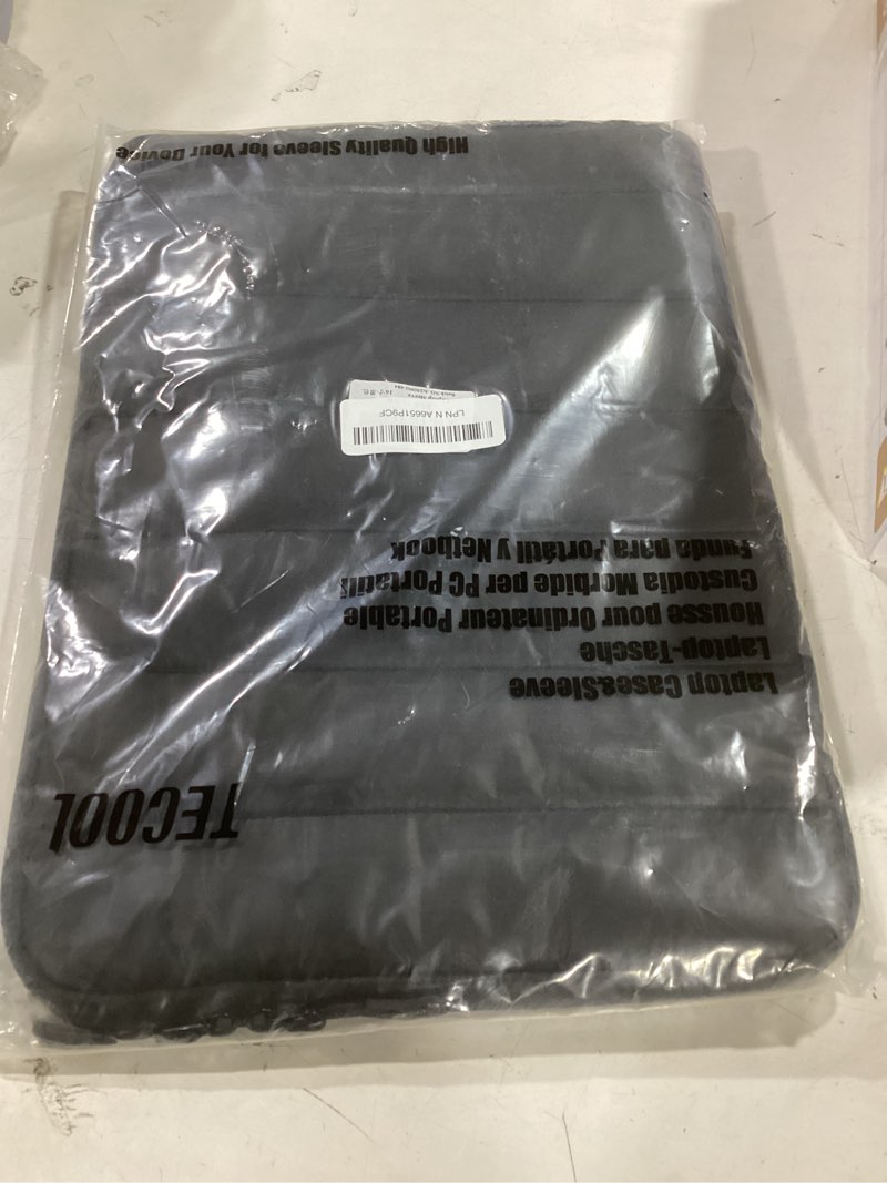Condition photo showing New/Like New for TECOOL Puffy Laptop Case 16 inch,Laptop Sleeve 16 inch for 16" Lenovo Thinkpad Ideapad HP Acer Asus Dell Chromebook,Protective Waterproof MacBook Pro 16 inch Sleeve Notebook Bag with Small Case,Black 16 Inch Black
