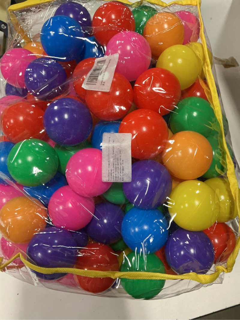 Condition photo showing Good Condition for hovenlay ball pit balls, plastic toy balls for babies, toddlers and kids | phthalate free, bpa free, crush proof play toys, reusable storage bag 7colors, 200balls
