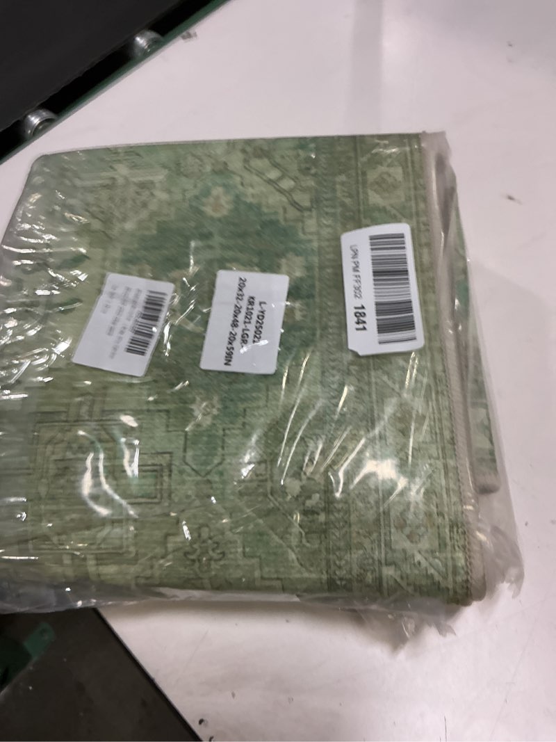 Condition photo showing Good Condition for GENIMO Kitchen Mats for Floor Set of 3 Non-Slip Washable, Waterproof Lightweight Kitchen Rugs, Kitchen Floor Mat Runner Rug Carpet for Laundry, Sink, Hallway, Bathroom, Entryway, Spring Green