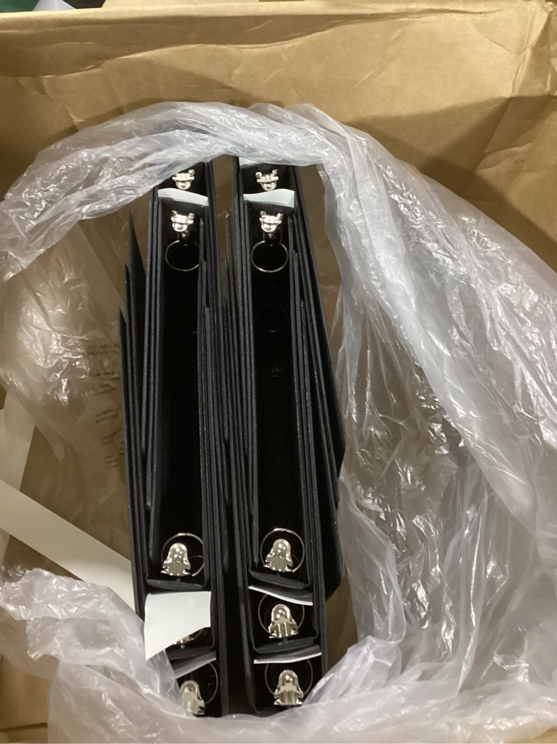 Condition photo showing New/Like New for Office Essentials Economy View 3 Ring Binders, 0.5" Round Rings, 0.7" Spine, 100-Sheet Capacity, White Binders (12-Pack of 03422)