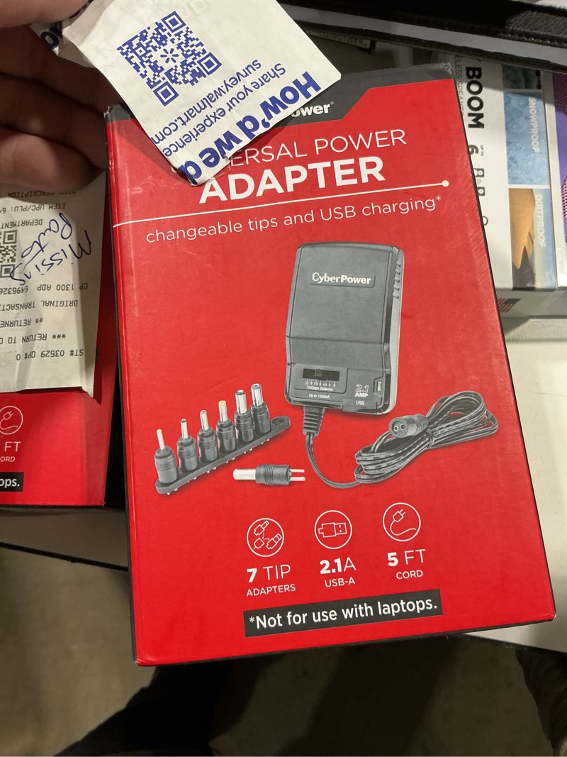 Condition photo showing Good Condition for universal ac adapter 1300ma 2usb
