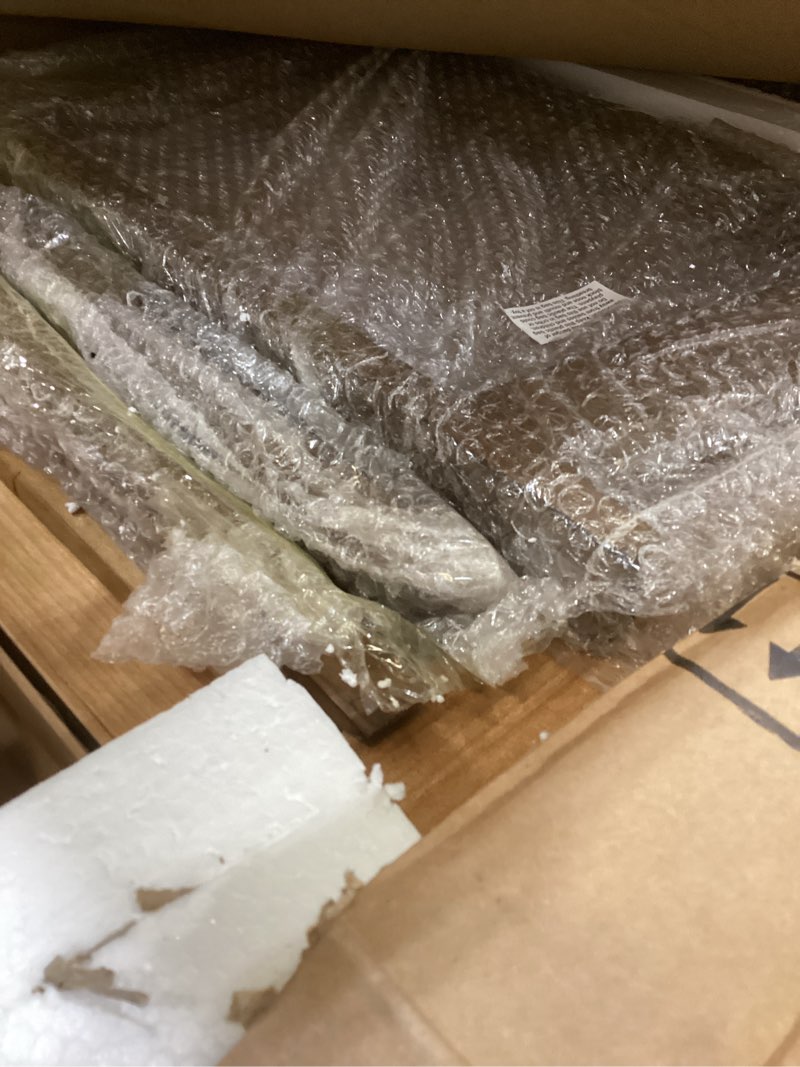 wnutrees farmhouse 43" coffee table,solid wood center tables for living room and office, rustic wood