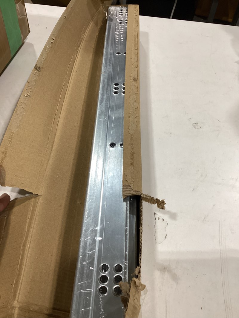 Condition photo showing New/Like New for lontan undermount soft close drawer slides 21 inch hidden bottom mount full extension cabinet rails with rear mounting bracket and locking devices 1 pair concealed drawer runners 100lb load capacity