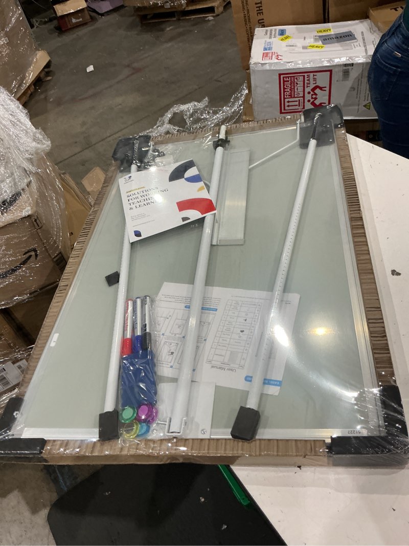 Condition photo showing New/Like New for easel whiteboard - magnetic portable dry erase 36 x 24 tripod height adjustable, 3' x 2' flipchart easel stand white board for office or teaching at home & classroom (36x24 white)