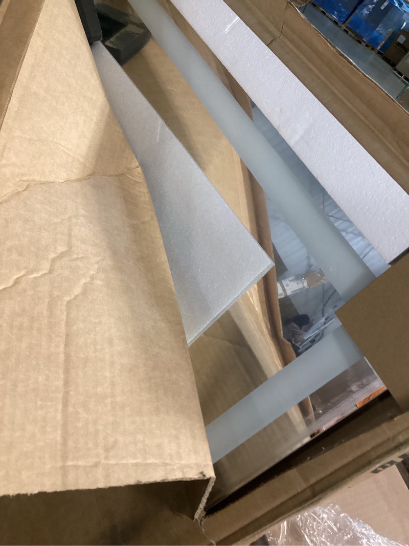 Condition photo showing Good Condition for 30"x50" led bathroom mirror with lights, backlit + front lit, anti-fog, lighted bathroom mirror for wall, hd shatterproof tempered glass, dimmable, memory function (horizontal/vertical) 50"l x 30"w