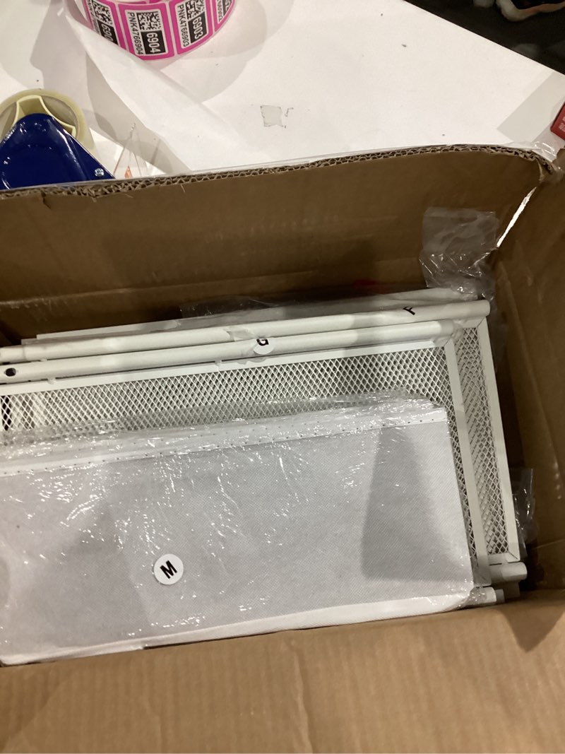 Condition photo showing Good Condition for Furologee Console Sofa Table with Storage Shelf for Entry Way, Small 30'' Entryway Table with 2 Fabric Drawers, Industrial Display Shelves for Hallway, Entrance, Foyer, Rustic Brown 30Inch No Outlet & Light Rustic Brown