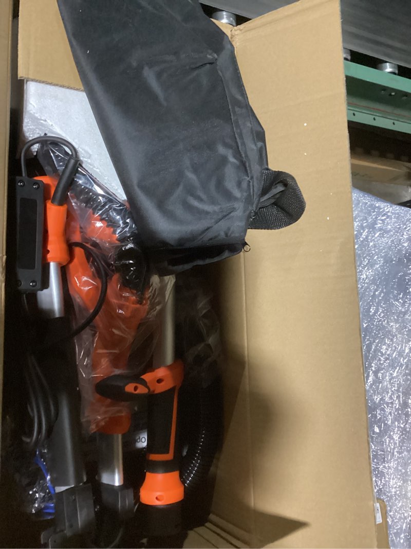 Condition photo showing Good Condition for Drywall Sander, 1000W Popcorn Ceiling Removal Tool, Automatic Drywall Sander with Vacuum Dust Collection, LED Light, 6 Variable Speed 800-2200RPM, Foldable & Extendable Handle,15Pcs Sanding Discs