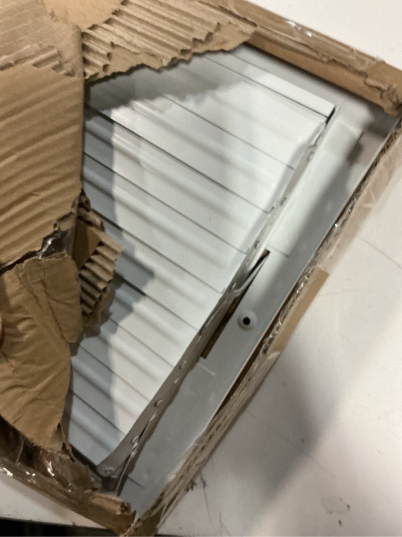 Condition photo showing Good Condition for 24x10 vent register [duct opening],vent covers for home ceiling,two-way ventilation register,adjustable solid steel wall register vent cover (24"w x10"h [duct opening])