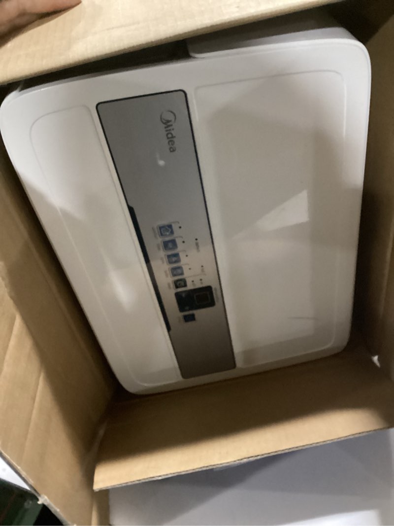 Condition photo showing As Is for Midea 4,500 Sq. Ft.Dehumidifier for Basement, Energy Star Certified, With Reusable Air Filter 50 Pint - Ideal For Basements, Large & Medium Sized Rooms, And Bathrooms (White)