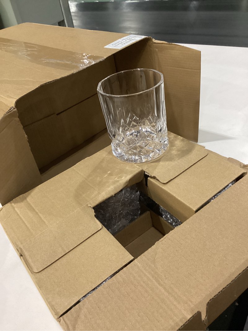 Condition photo showing New/Like New for yaomiao 24 pcs old fashioned whiskey glasses bulk 10 oz bourbon glass cocktail rocks glasses for whiskey bourbon liquor and cocktail drinks gift 24 as shown in the picture 10 oz