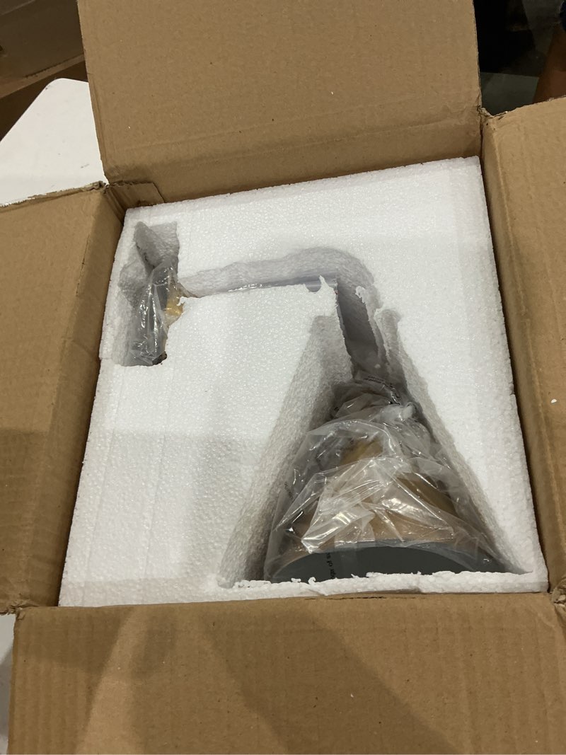 Condition photo showing Good Condition for retro industrial metal cone sconce light, brass, 6" w x 6" l x 11" h | vintage inspired modern, metal shade, wall mount, for bedroom, hallway, living room brass 6 inch