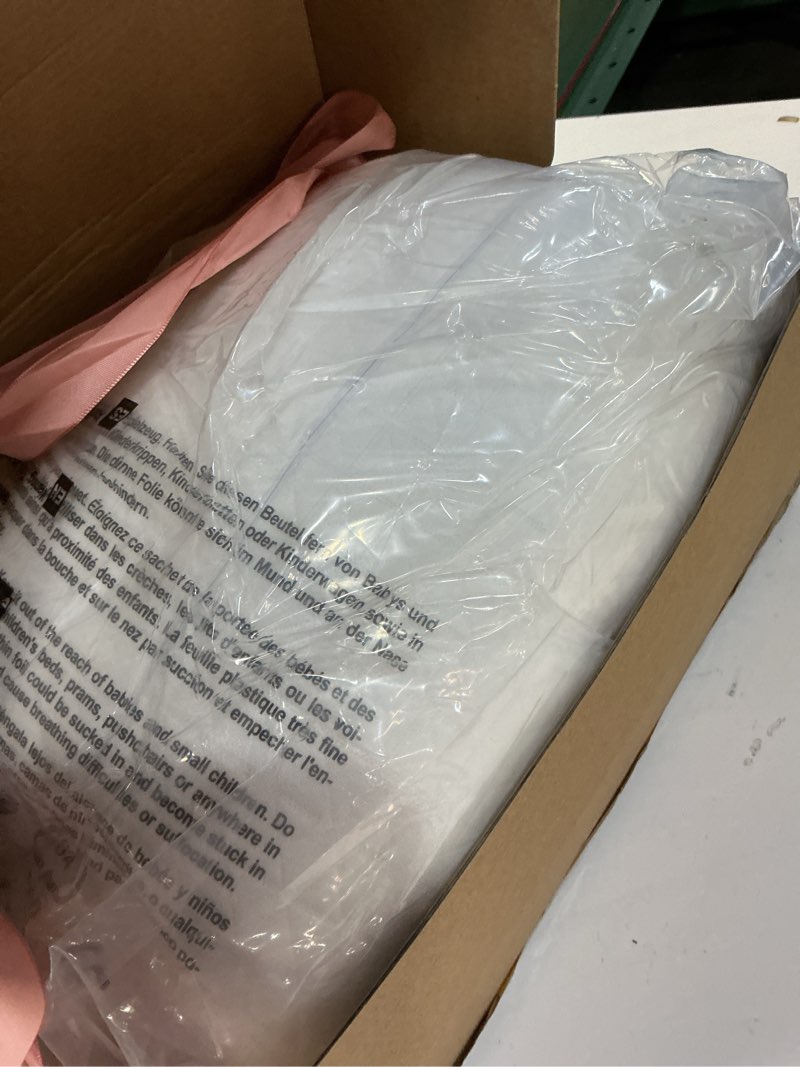 Condition photo showing Good Condition for vocheer anti wrinkle pillow, comfortable down alternative face pillow, adjustable beauty pillows provides neck support and pain relief, perfect ergonomic design for side sleeper, amplexus, white