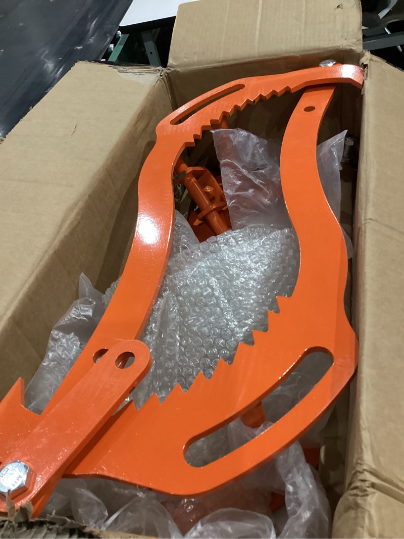 Condition photo showing Good Condition for 36 Inch Log Lifting Tongs, Heavy Duty Steel Swivel Dragging Tongs, 4 Claw Log Grabber Hook with Operating Handle, 3306LBS Capacity Upgraded Timber Claw Hook for Tractor ATVs Trucks Accessories