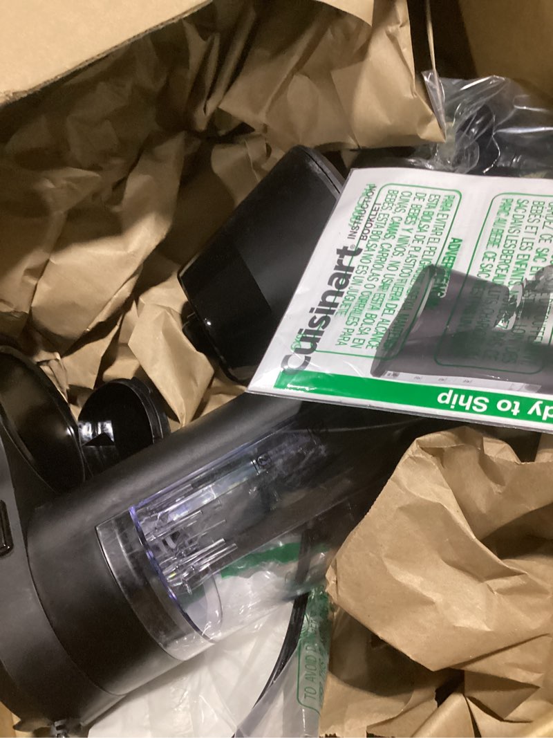Condition photo showing As Is for cuisinart 5-cup coffee maker with stainless steel carafe, coffee machine with removable water reservoir, charcoal water filter, 30-minute keep warm, and brew pause, dcc-5570nas, stainless steel