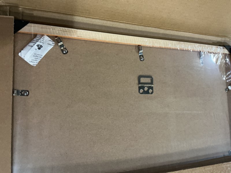 Condition photo showing New/Like New for wood 18x18 frame gold, ornate natural 18x18in poster picture frame, modern golden 18 x 18inch gallery wall photo frame with hd plexiglass, horizontal vertical wall mounting display 1pcs gold 18x18