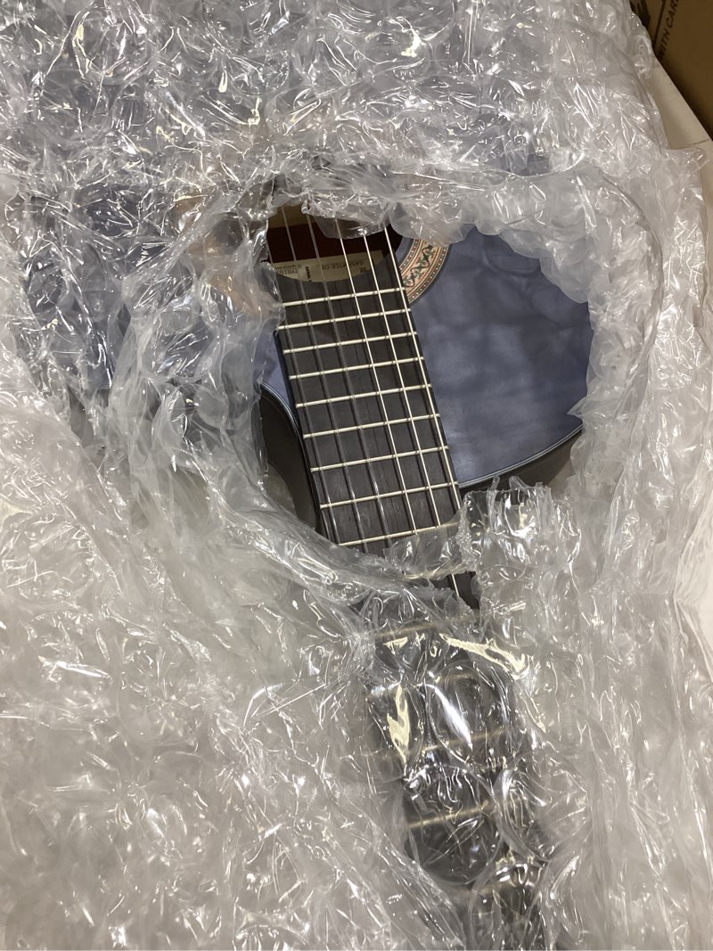 Condition photo showing As Is for Ibanez GA5FM Thinline Nylon Acoustic-electric Guitar - Berry, Open Pore