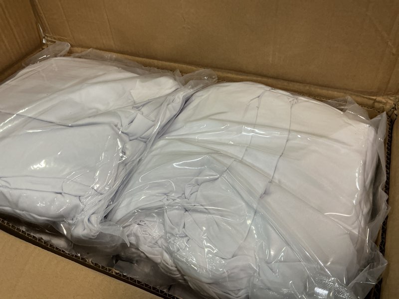 Condition photo showing New/Like New for VEVOR 100 Pcs White Chair Covers Polyester Spandex Chair Cover Stretch Slipcovers for Wedding Party Dining Banquet Flat-Front Chair Covers 100PCS White-a