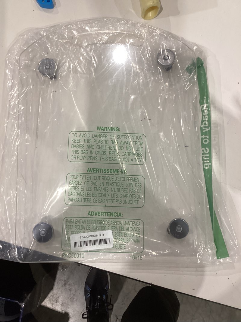 Condition photo showing As Is for BiJun 360° Rolling Sliding Tray for Coffee Maker, Clear Acrylic Appliance Sliders for Kitchen Appliances, Coffee Pot Slider Tray for Countertop Appliances, Espresso Machines, Blenders (11.4"×15.3")