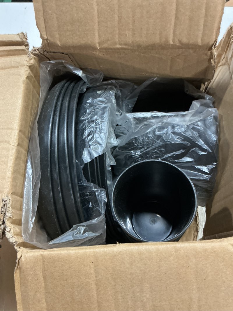 Condition photo showing Good Condition for wheat straw dinnerware sets | unbreakable dinnerware sets | dishwasher microwave safe dinnerware | eco friendly non breakable dinnerware sets | rv outdoor camping (black, service for 4 (16 pcs))