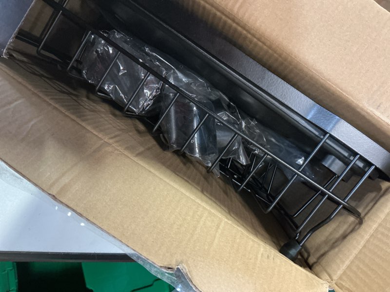 Condition photo showing Good Condition for MOUKABAL Dish Drying Rack, Dish Rack, Stainless Steel Dish Racks for Kitchen Counter, Dish Drainer with Removable Utensil Holder, Drainboard (Black) Black - 1-tier - Stainless Steel