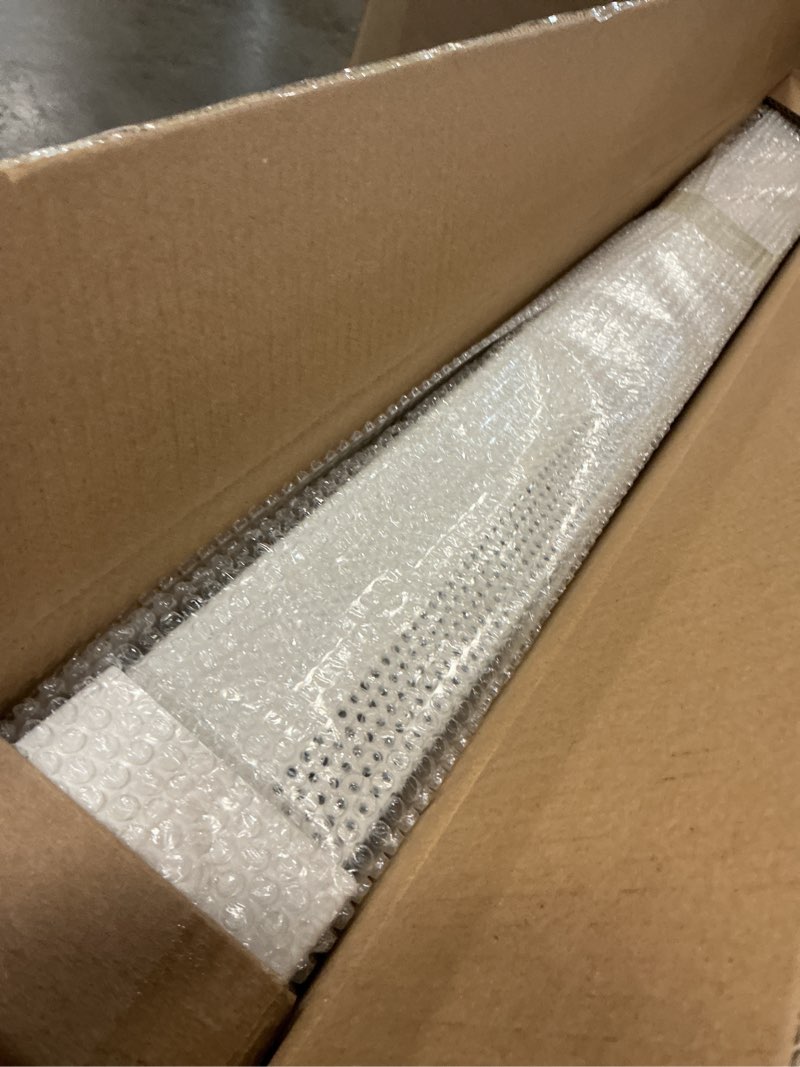 Condition photo showing Good Condition for upgraded 3 ft baseboard heater covers with left and right endcaps, galvanized steel easy slip-on baseboard cover for replacing old and rusty looking electric and hydronic base board heater cover baseboard heater covers series 3ft 1pk w/endcap