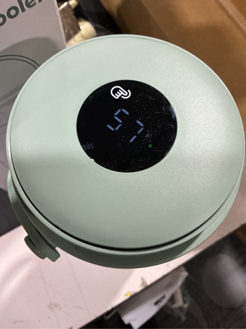 Condition photo showing Good Condition for portable breast milk cooler, 24h 360° cooling, digital temp display, 22oz capacity with 2 bpa-free bottles, cpc certified for outdoor travel & commute green