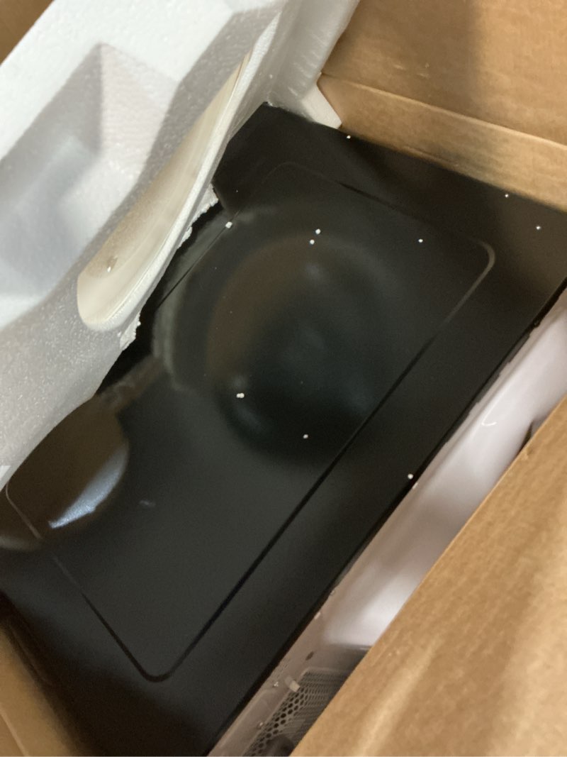 Condition photo showing Good Condition for GE Countertop Microwave Oven, 1,150-watt Capacity, 1.6 Cubic Ft., 8 Auto Setting Cooking Settings, Child-Lock Technology, Kitchen Essentials for the Countertop, Dorm Room or Apartment, Stainless Steel 1.6 Cu.Ft. Stainless Steel