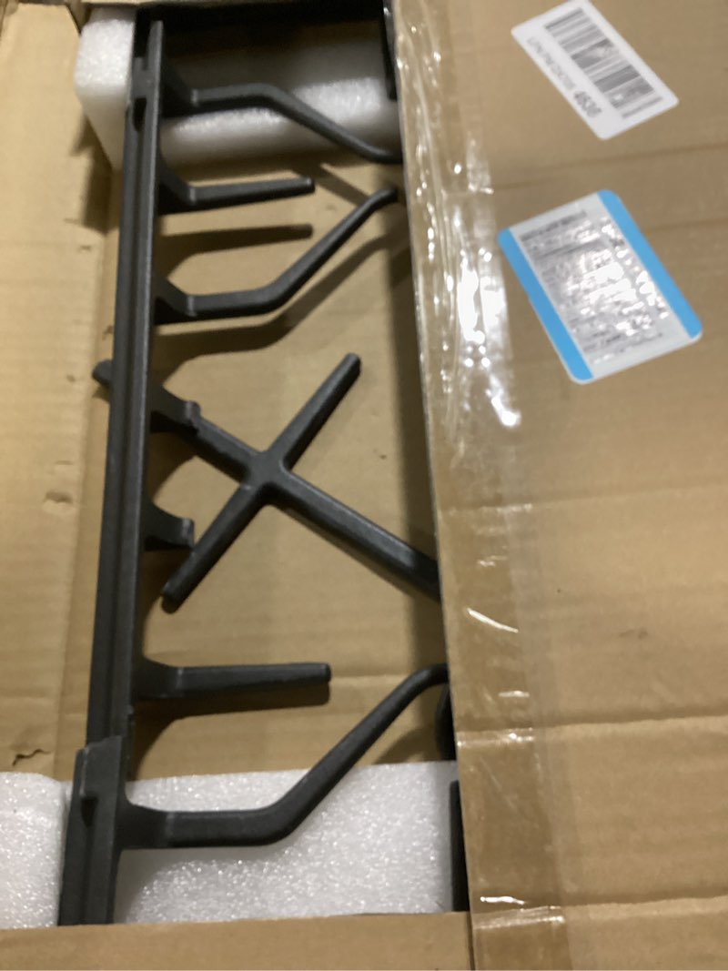 Condition photo showing Good Condition for wb31x27151 stove grate replacement parts for ge stove parts 19.5’’ x 10'' wb31x24736 burner side grate general electric gas range parts stove surface burner grate ge gas cooktop cast iron rack 1 pack