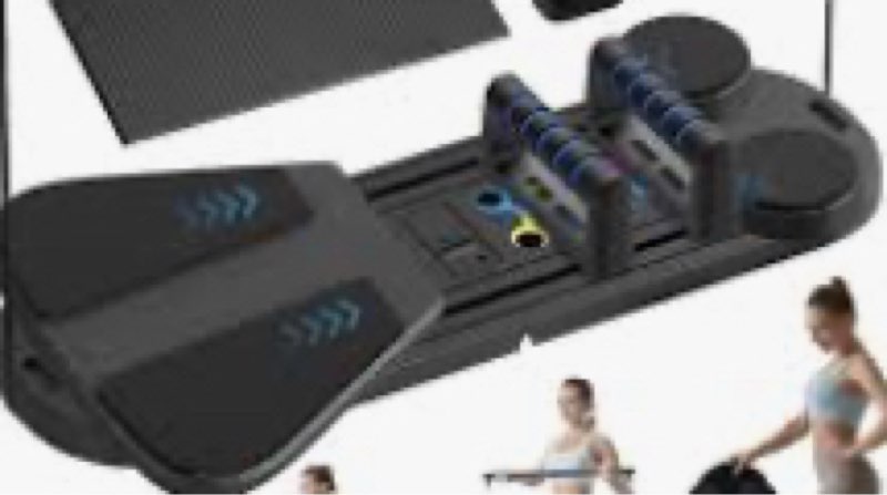 (Similar to the photo) Ailinkor Pilates Reformer Set - Ab Trainer Machine, All in One Home Gym System with Pilates Board, A (black)