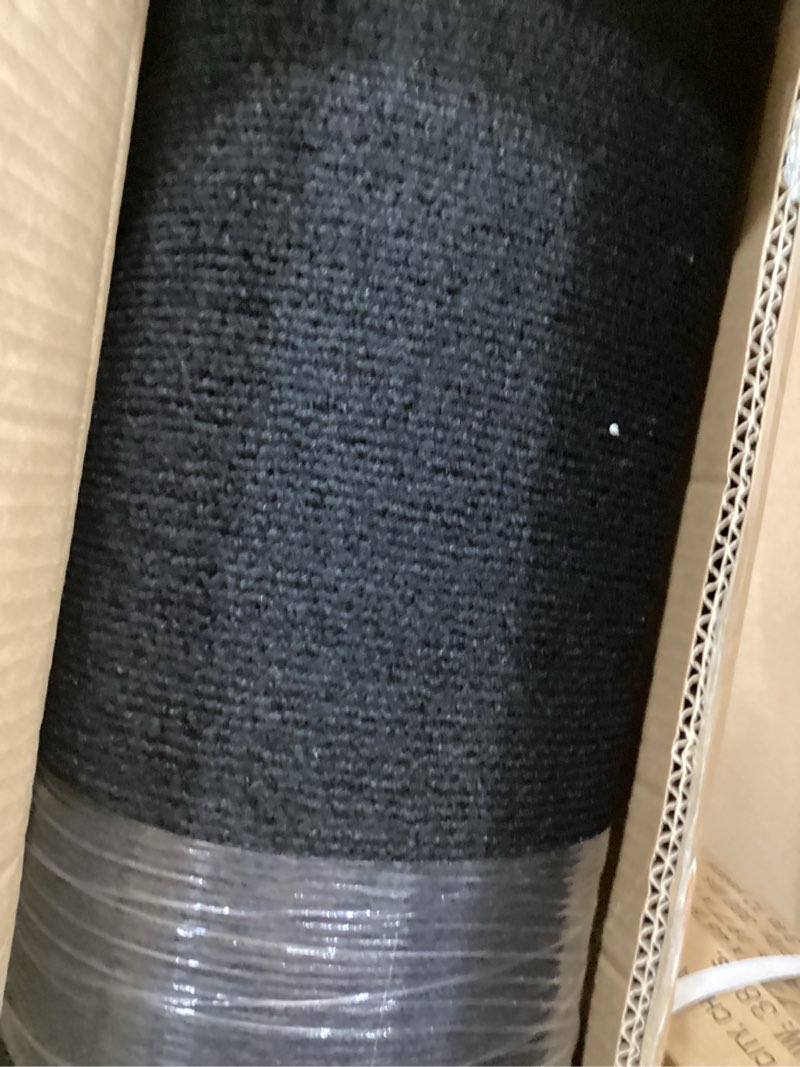 Grefinity Marine Carpet,5 FT x 25 FT Black Indoor Outdoor Carpet 0.2" Thick with Water-Proof TPE Bac