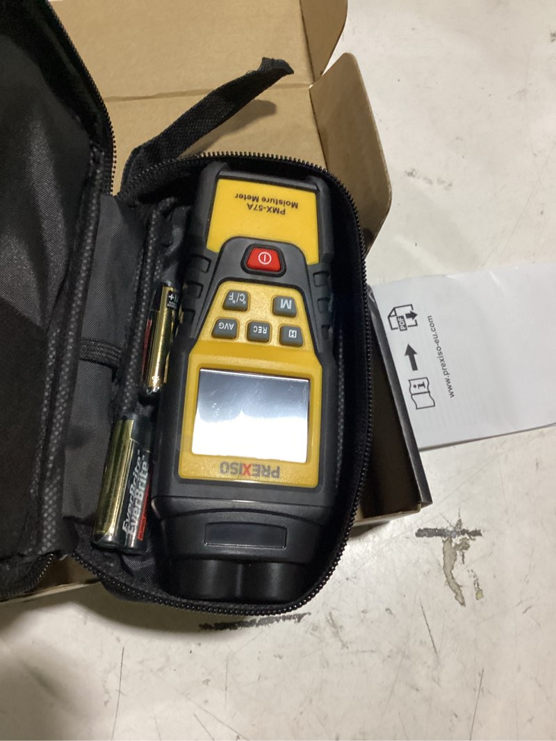 Condition photo showing Good Condition for prexiso wood moisture meter - 7 in 1digital moisture meter for firewood, woodworking, walls, home, drywall, paper, floor - moisture reader, pin-type water leak detector, dampness meter