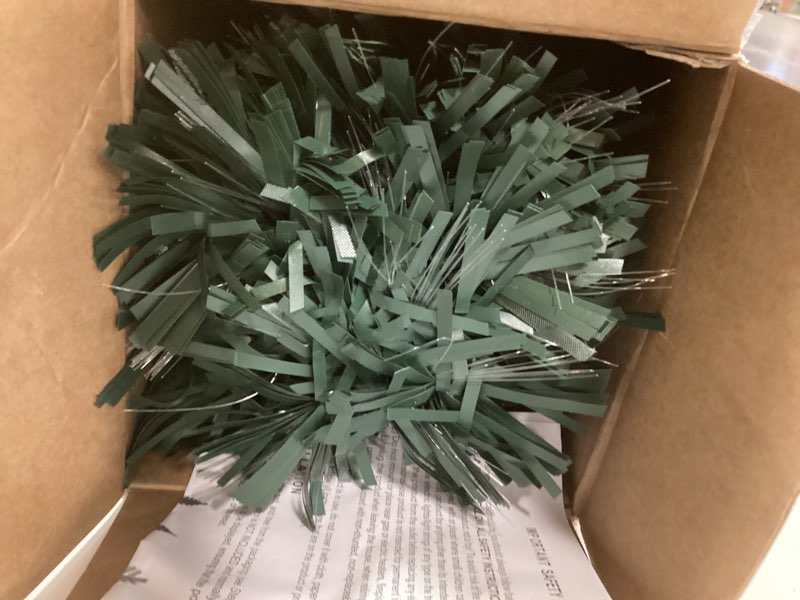 Condition photo showing Good Condition for 3ft Pre-Lit Fiber Optic Artificial Christmas Tree with Top Star, Multi-Color Lighting Tabletop Mini Christmas Tree with Sturdy Legs,Optical Fiber Xmas Tree for Home, Office, Party Decoration